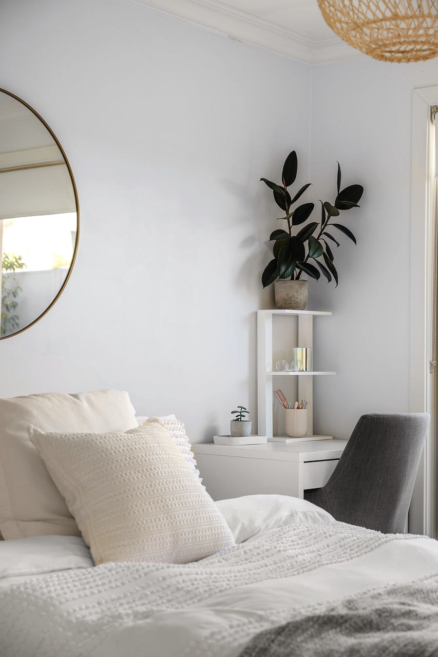 bedroom plants decor – bedroom, interior design, real estate, house, modern, home