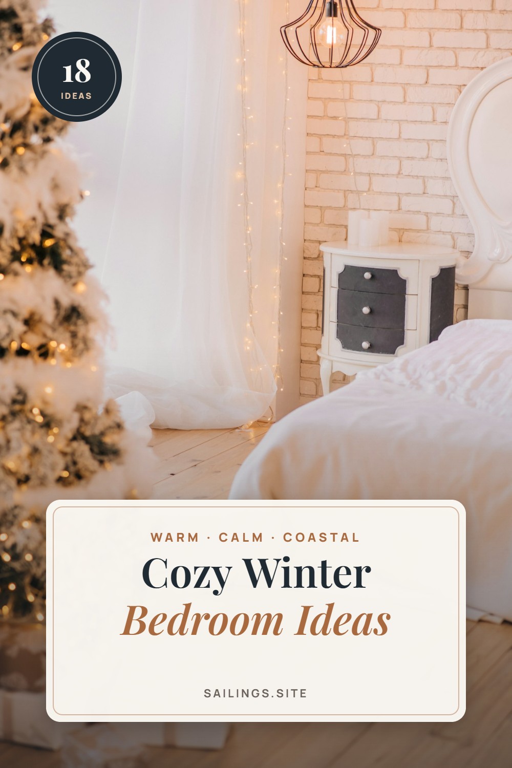 Cozy winter bedroom ideas Pinterest pin