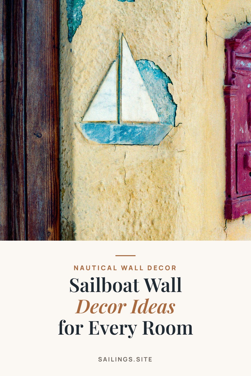 Sailboat wall decor ideas Pinterest pin